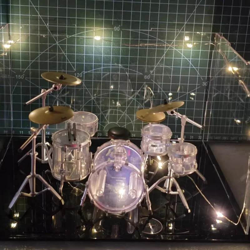 

Новинка в наличии Bandai Pearl Drums Drum Set Джазовый барабан Миниатюрная фигурка сцены Гачапон