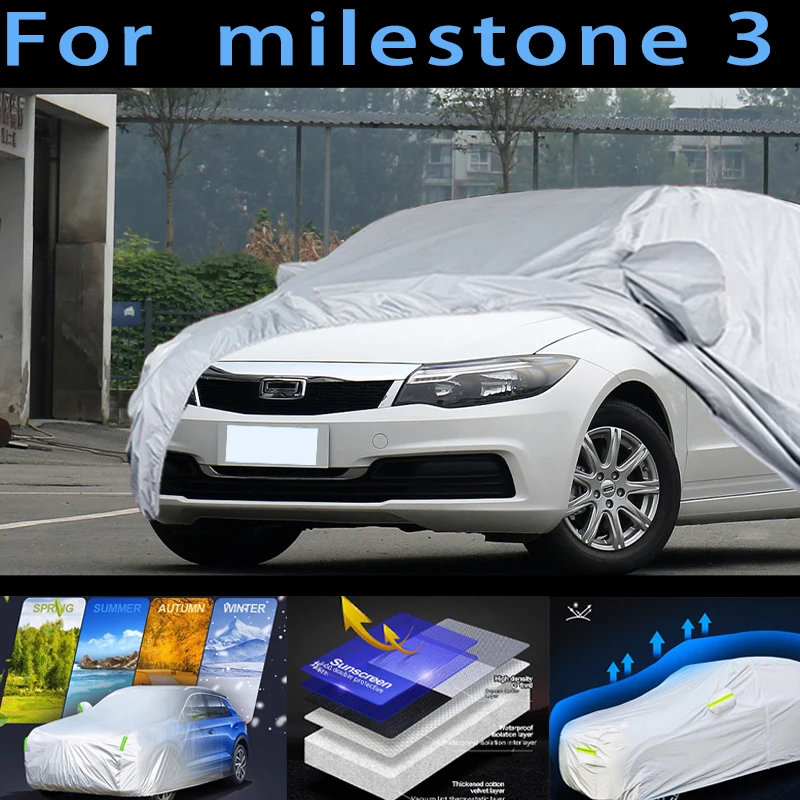 

For milestone 3 Car protective cover,sun protection,rain protection, UV protection,dust prevention auto paint protective