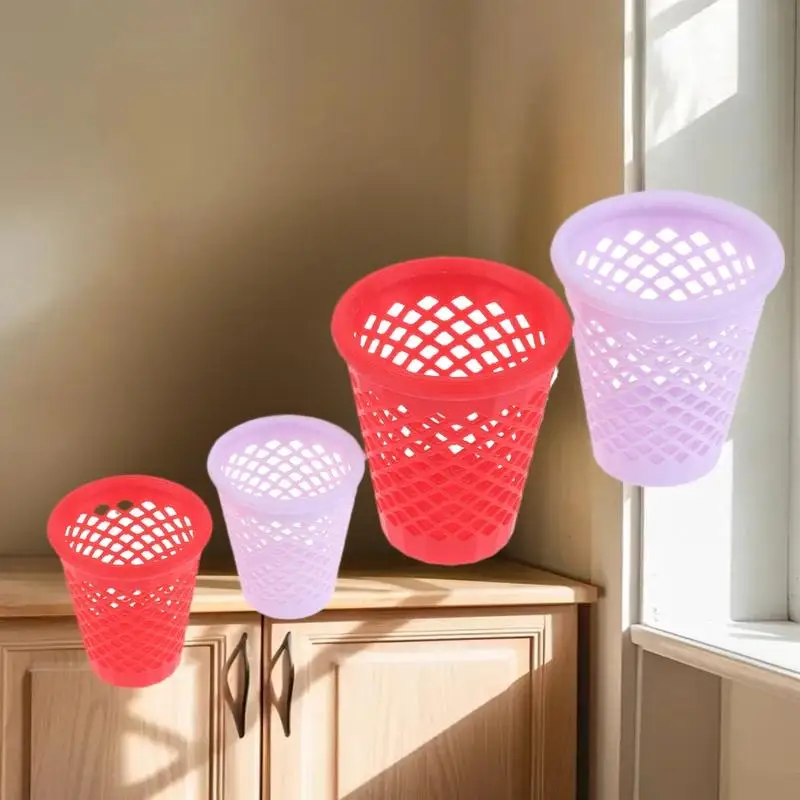 

1/12 Mini Hollowed-Out Trash Can Model for Micro Dollhouse Scene Decoration