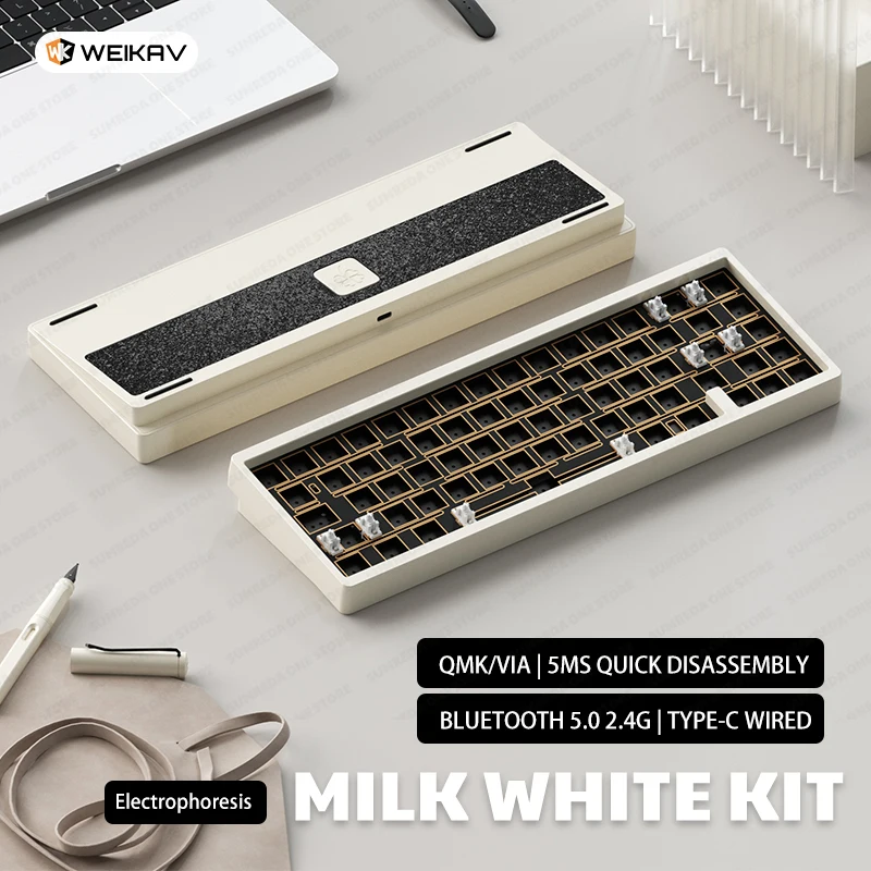 Weikav Lucky65 V3 NUT65 ワイヤレスアルミメカニカルキーボードキット