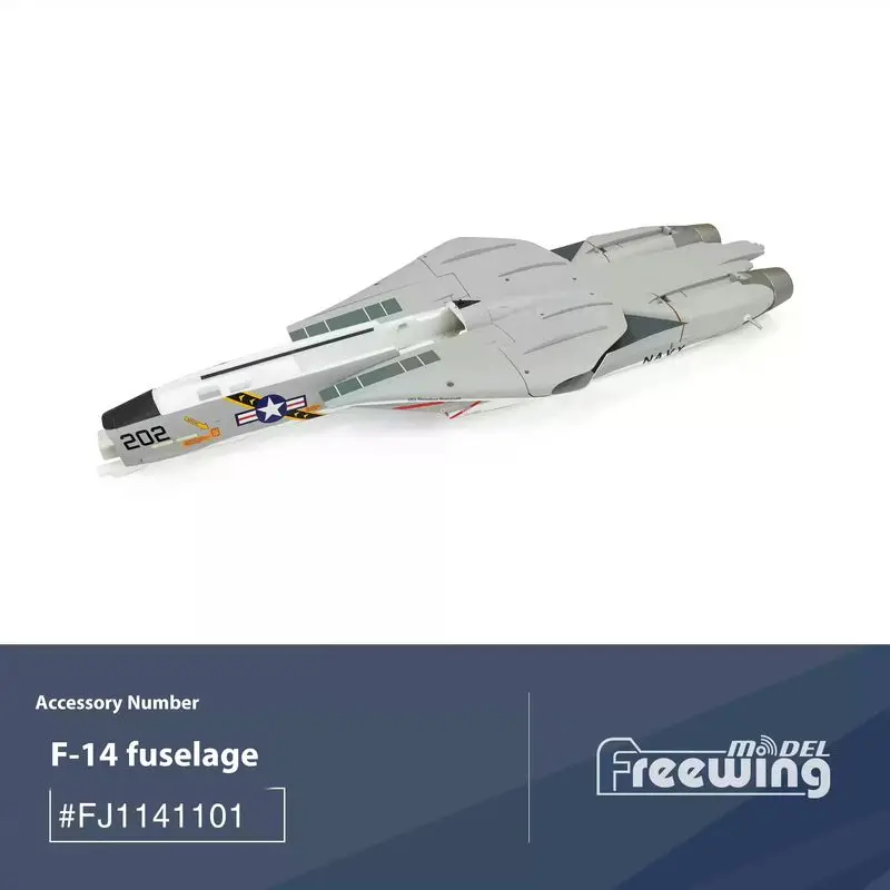 Freewing 64mm F-14a ensemble complet d'accessoires d'origine (1) Fuselage, ailes principales, train d'atterrissage, couvercle de nez à queue plate, Etc.