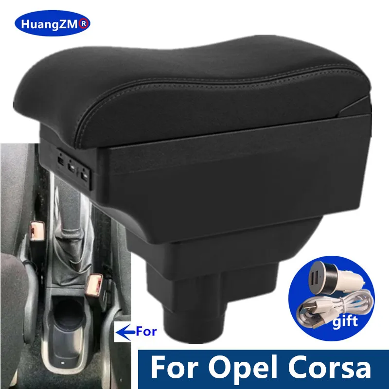 Für Opel Corsa D Auto Armlehne box Für Opel Corsa Armlehne box Lagerung box Gewidmet Retrofit teile Innen Auto Zubehör