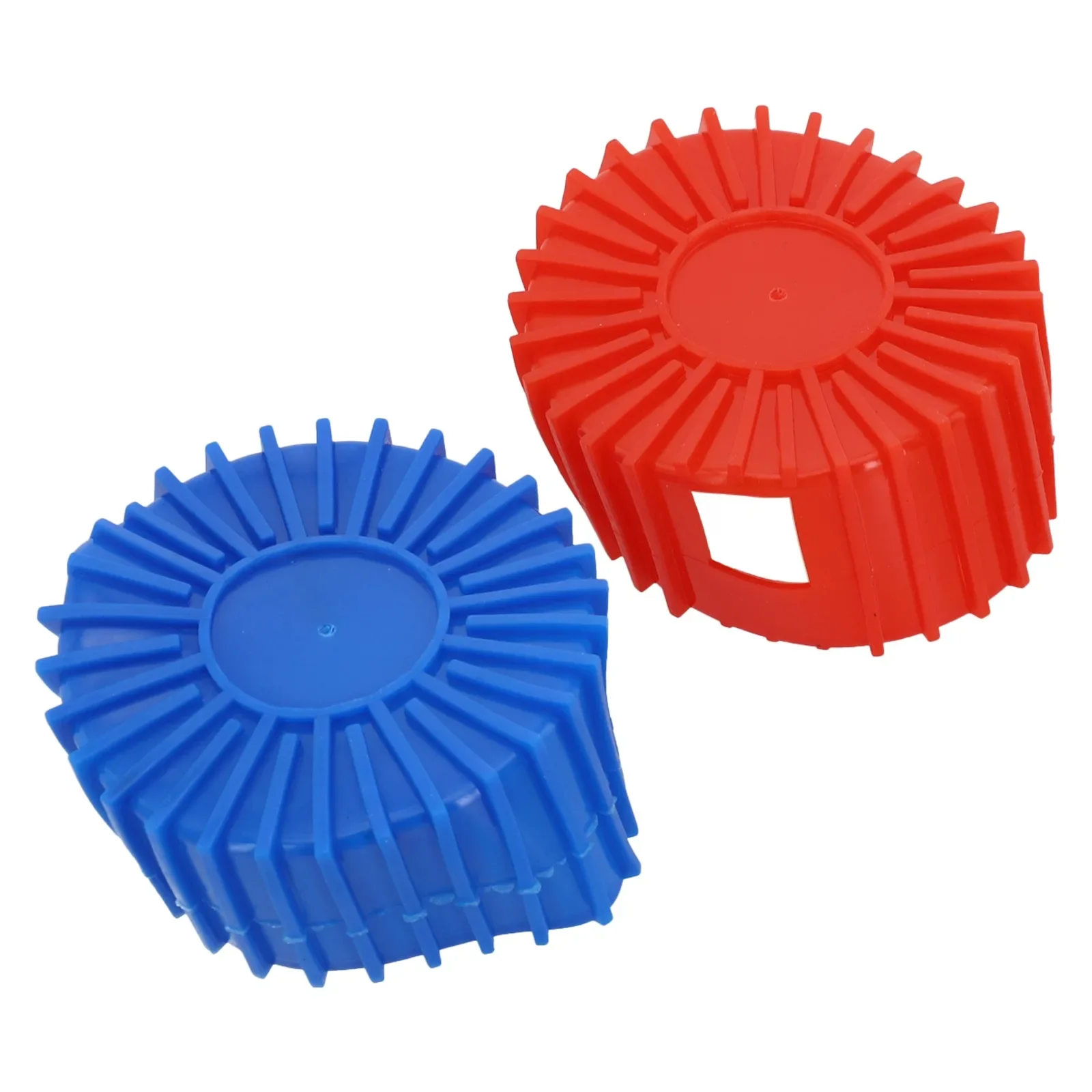 2pcs Protective Cover Red + Blue 70mm Manifold Gauge Protective Boot Covers For Gauges Red Blue Rubber Protective Cover Parts