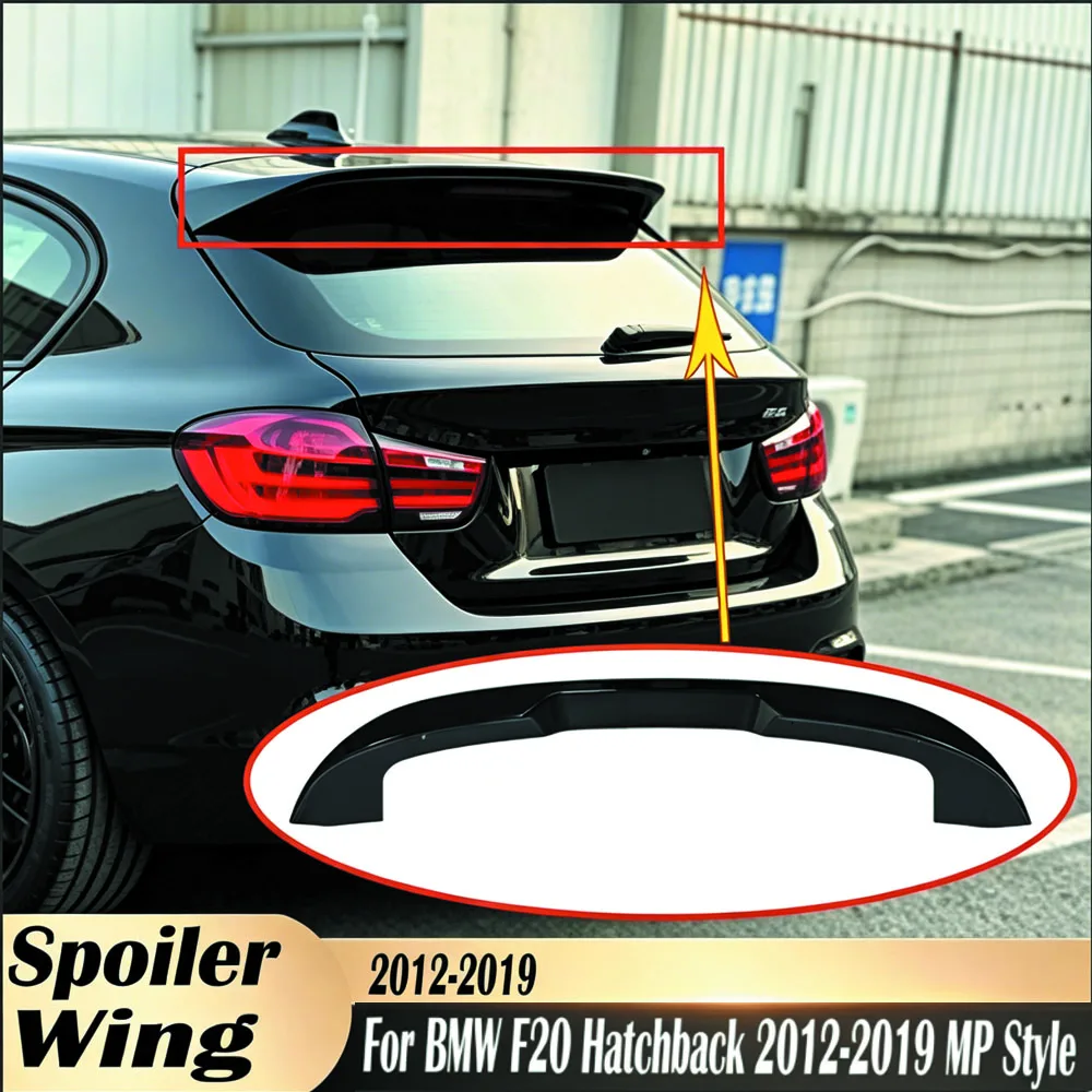 Car Spoiler Wing Lips for BMW F20 Hatchback 2012-2019 MP Style Rear Roof Trunk Splitter Tail Fin Auto Accessories Tuning