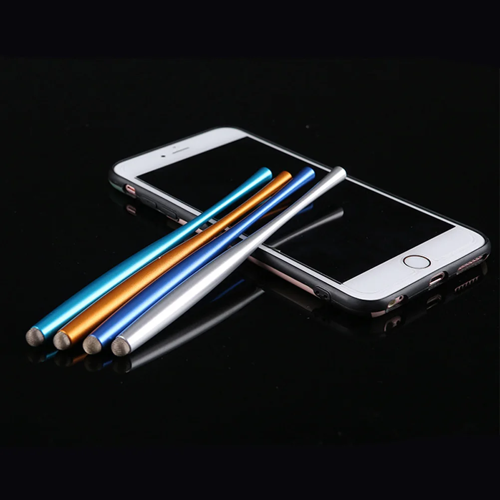 

4pcs Metal Capacitive Stylus Pen Replaceable Tip Touch Screen Writing Tool For Smartphone Tablet Handwriting Sensitive Pen