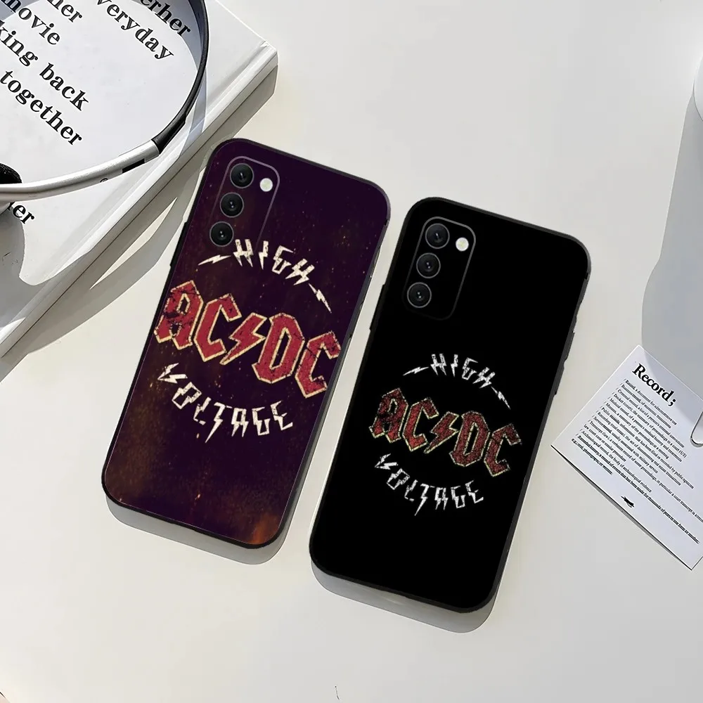 A-AcDc Rock Phone Case For Samsung Galaxy A13,A21s,A22,A31,A32,A52,A53,A71,A80,A91 Soft TPU Protective Cover