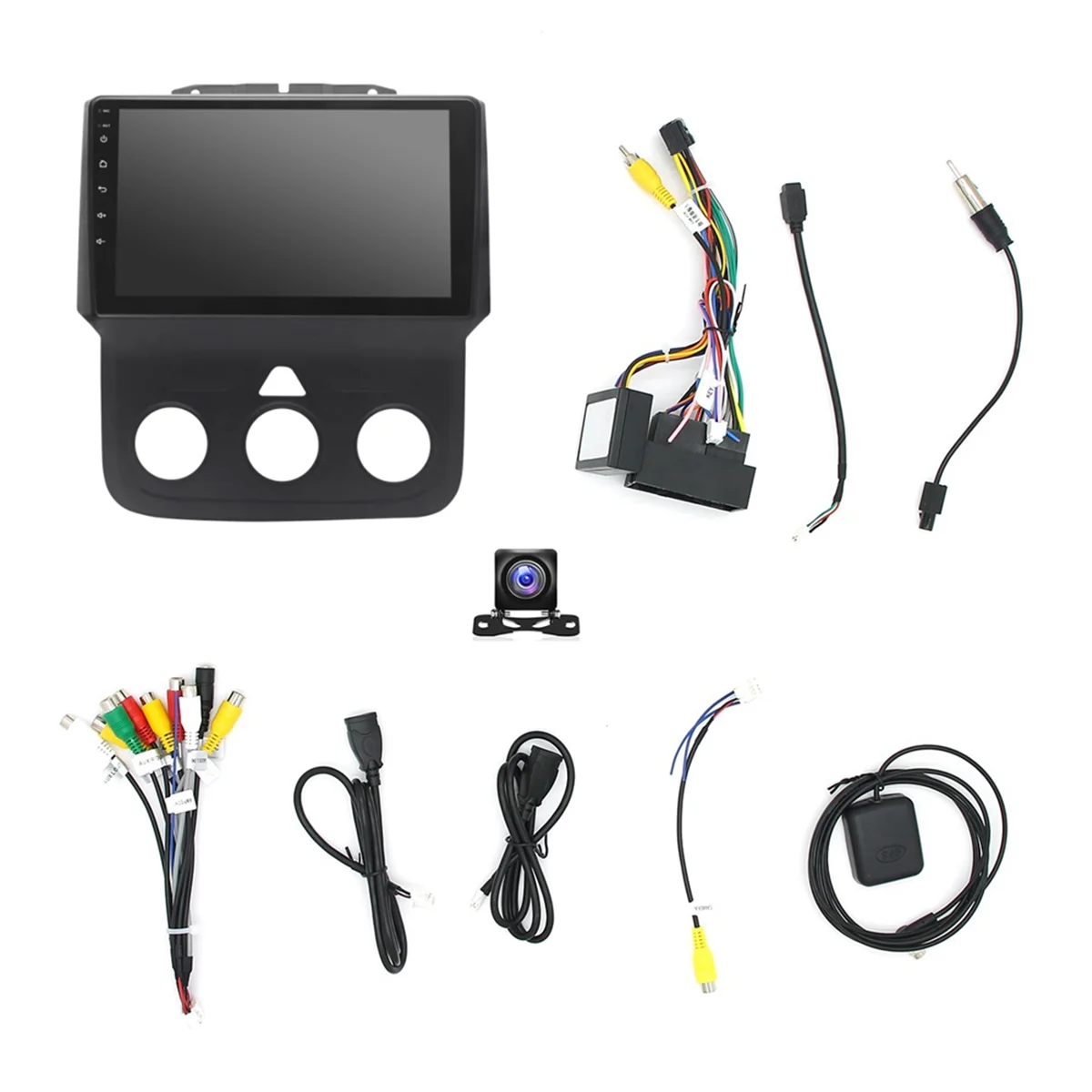 For RAM 1500 2500 3500 2013-2018 Car Stereo, 2+32G Android 12 9Inch Touch Screen Radio Carplay Android Auto Camera