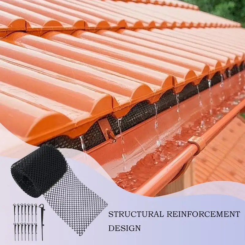 Ditch Netting Ditch Anti Blocking Netting Screen Quick Installation Versatile Drainage Protection Net For Driveway Farm Yard