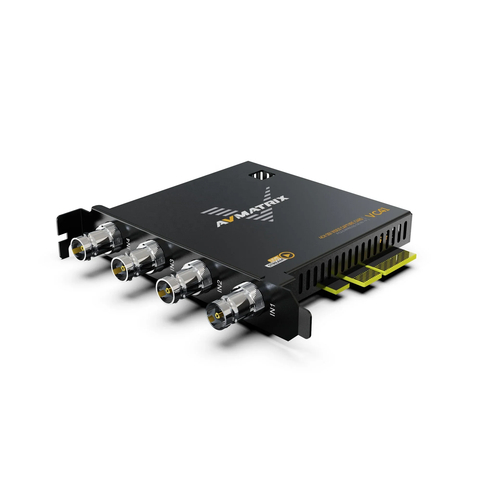 2026 AVMATRIX VC41 HD 4 Channel PCIe SDI Video Game Digital Camera Capture Card For Live Streaming Platform
