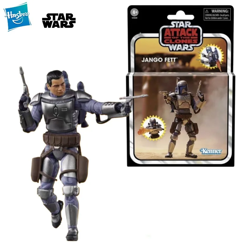 Novo original hasbro star wars a coleção vintage jango fett (ataco dos clones) figura de ação modelo presente brinquedos