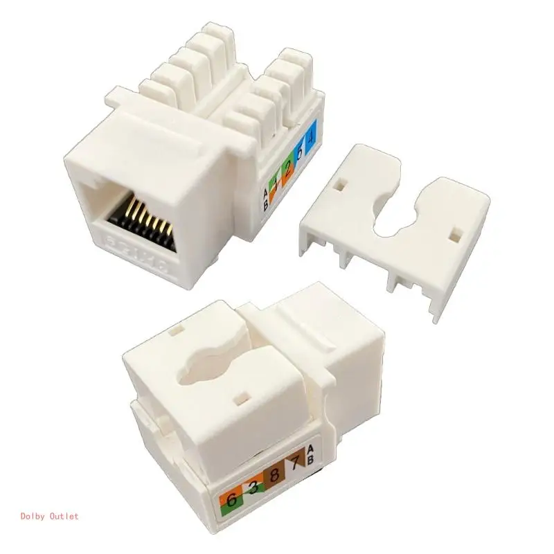 (2-Pack) CAT5E Keystone Ethernet Wall CAT5E Coupler Keystone Cat5e Compatible Coupler