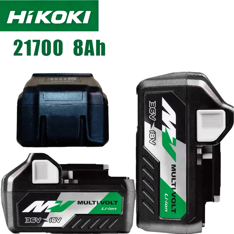 HiKOKI Multi‑Volt Lithium‑ion Battery Pack 8.0Ah Built‑in 21700 Cores Battery Replacement For Hitachi BSL36A18 Power Tools
