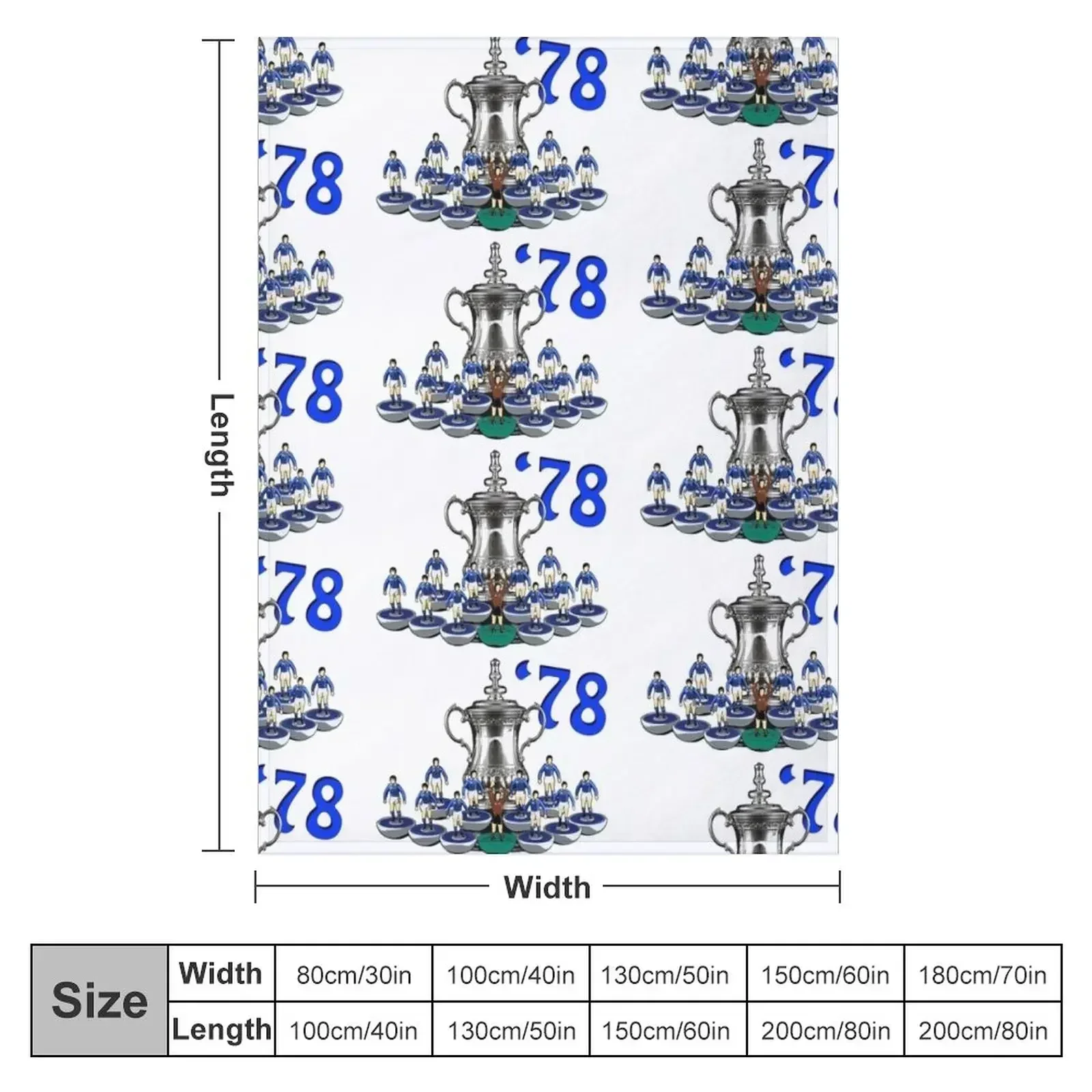 New Ipswich Town '78 subbuteo team Throw Blanket couch cozy soft plush fuzzy picnic outdoor blanket