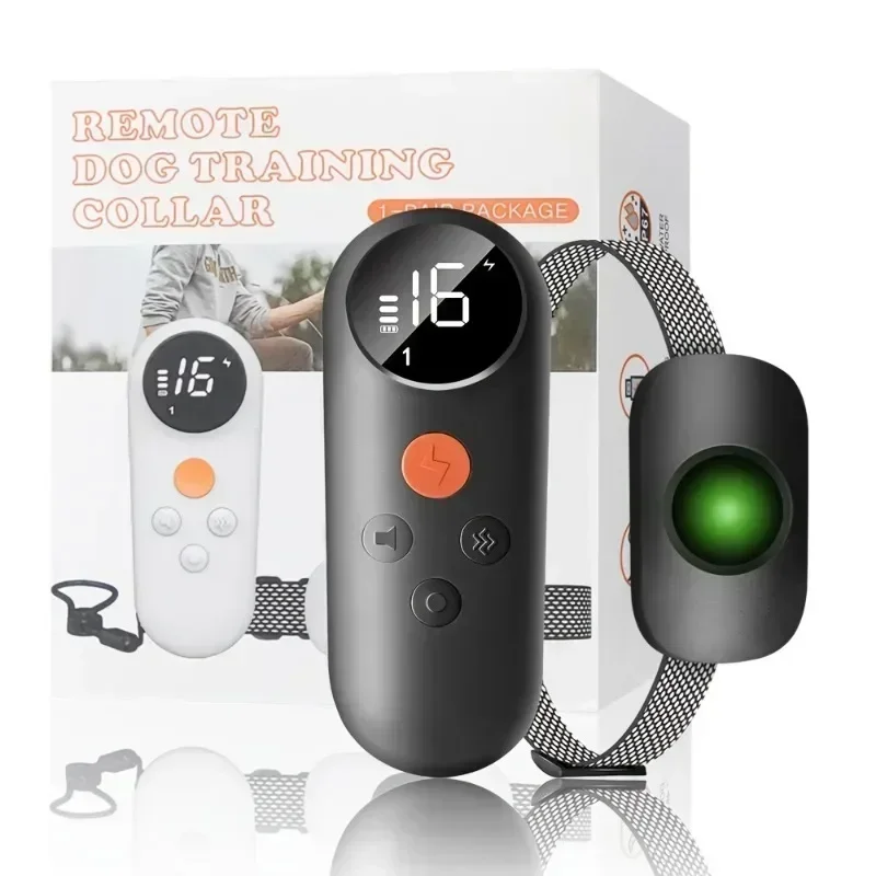 

Color Screen Bark Stopper with Remote Control Vibration Warning Waterproof Anti-Barking Dog Trainer