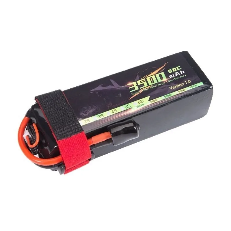 7543125 7.4V/11.1V 2S/3S 3500mAh 50C Polymer High-rate Lithium Battery for Crossing Machine Model Aircraft Rechargeable Battery