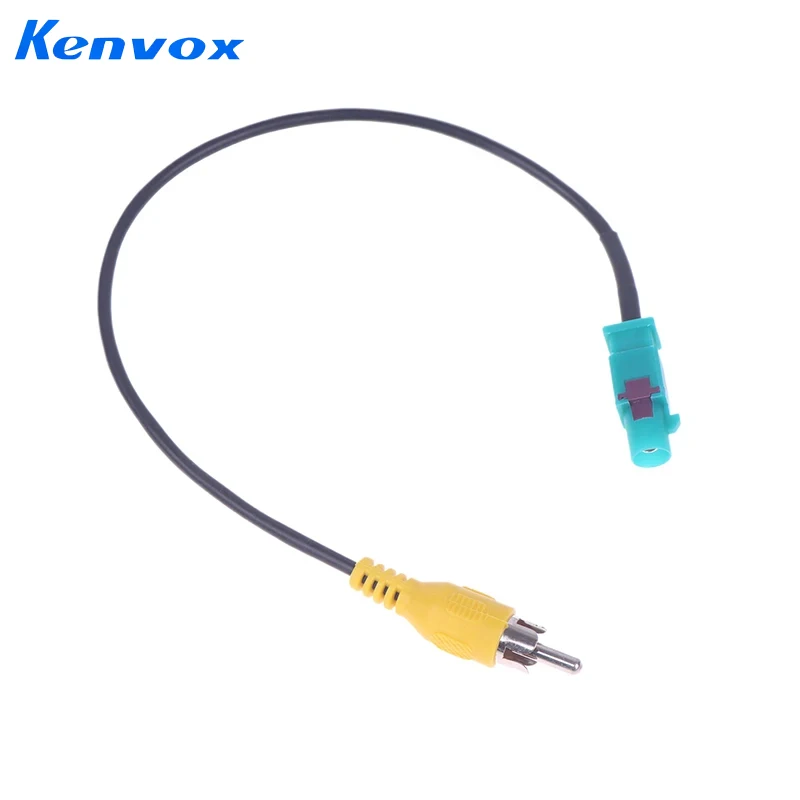 Fakra to RCA Connector Cable for Car Rear Sight Conversion, Rear View Camera Adapter
