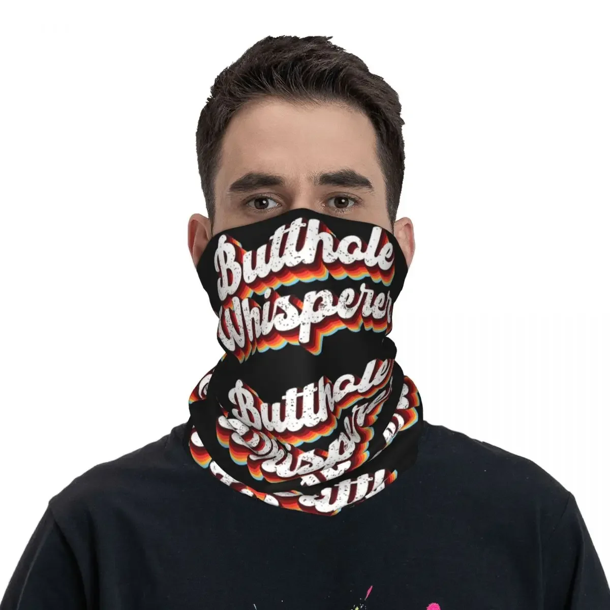 Funny Butthole Whisperer Merch Bandana Neck Gaiter Unique Wrap Scarf Summer Fishing Scarf Unisex Breathable