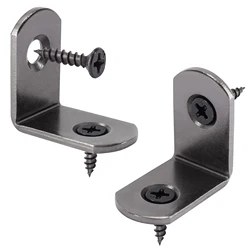 20pcs L Brackets Small Right Angle Corner Brace for Shelves Wood Furniture Chair Drawer with 40pcs Screws