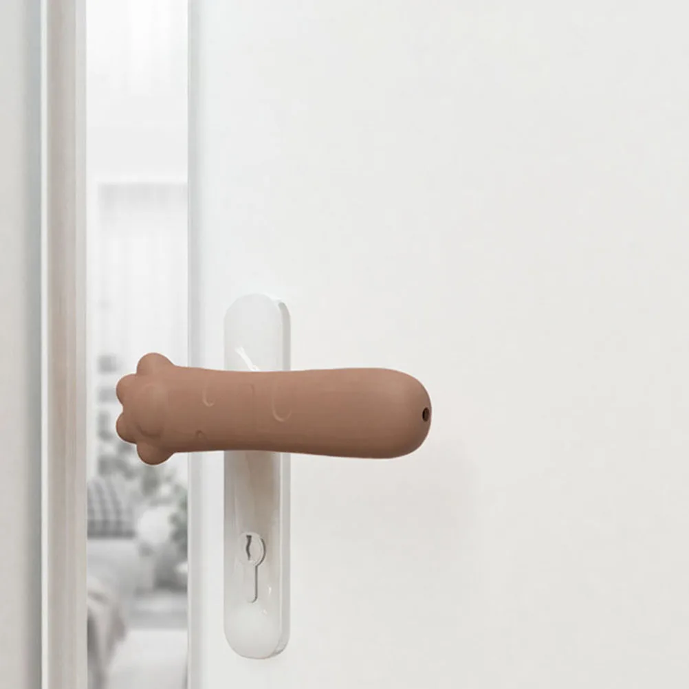 

Soft Silicone Door Handle Cover Protector Anti Collision Childproof Cover for Door Knobs Bedroom Kitchen