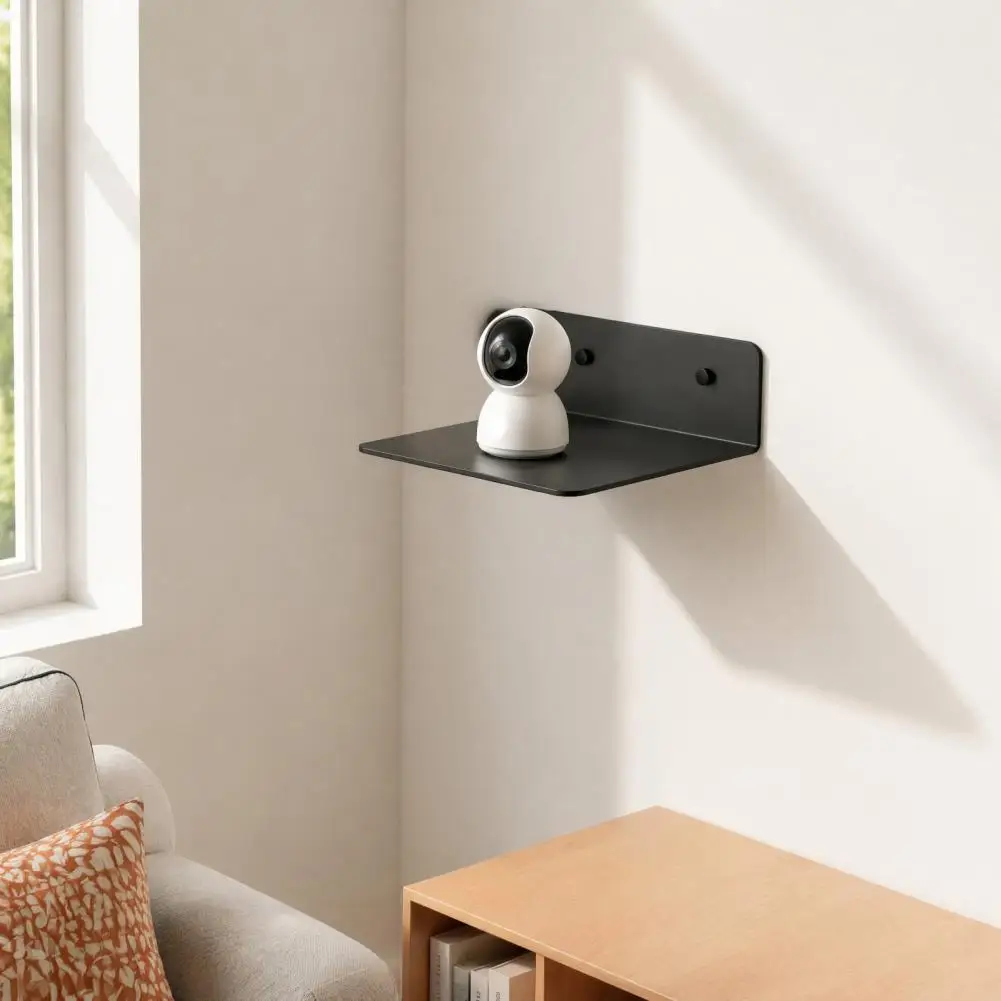 Modern Minimalist Wall Display Wall Mounted Floating Shelves Set Durable Acrylic Ledge Storage Space for Cameras for Security