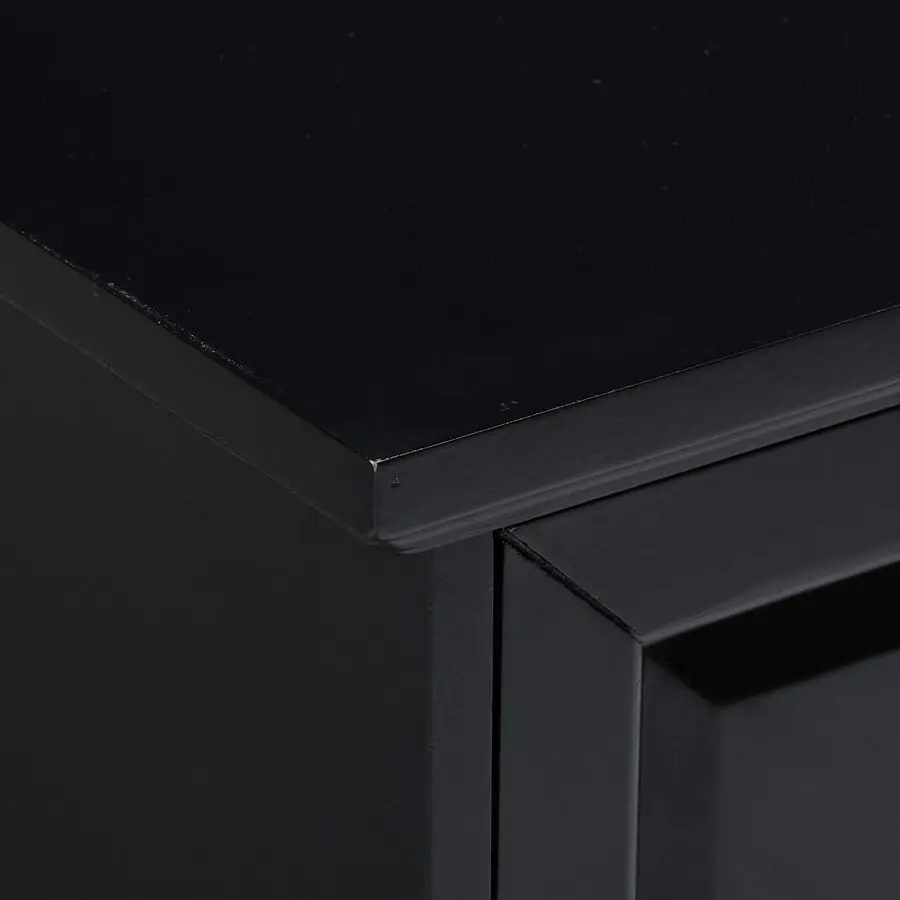 Buffet Server Sideboard Cabinet with Wine Storage, Black