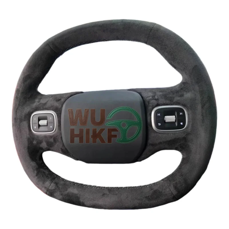 Hand Sewing Suede Car Steering Wheel Cover For Xpeng Xiaopeng G6 2023 2024 Customized Steering Wrap Car Interior Accessories