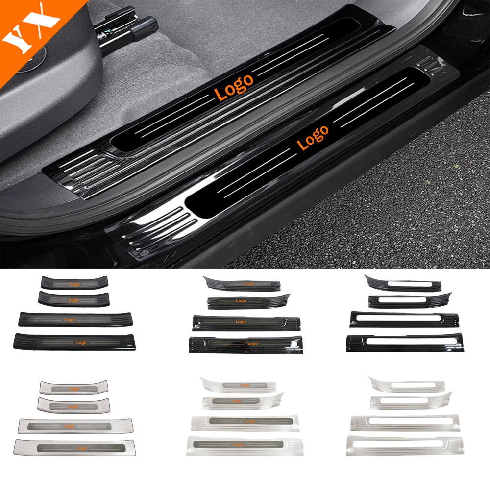 

For BYD Leopard 5 Accessories 2023-2025 Stainless Steel Car Door Sill Scuff Trim Plate Welcome Protectors Guard Guests Plat