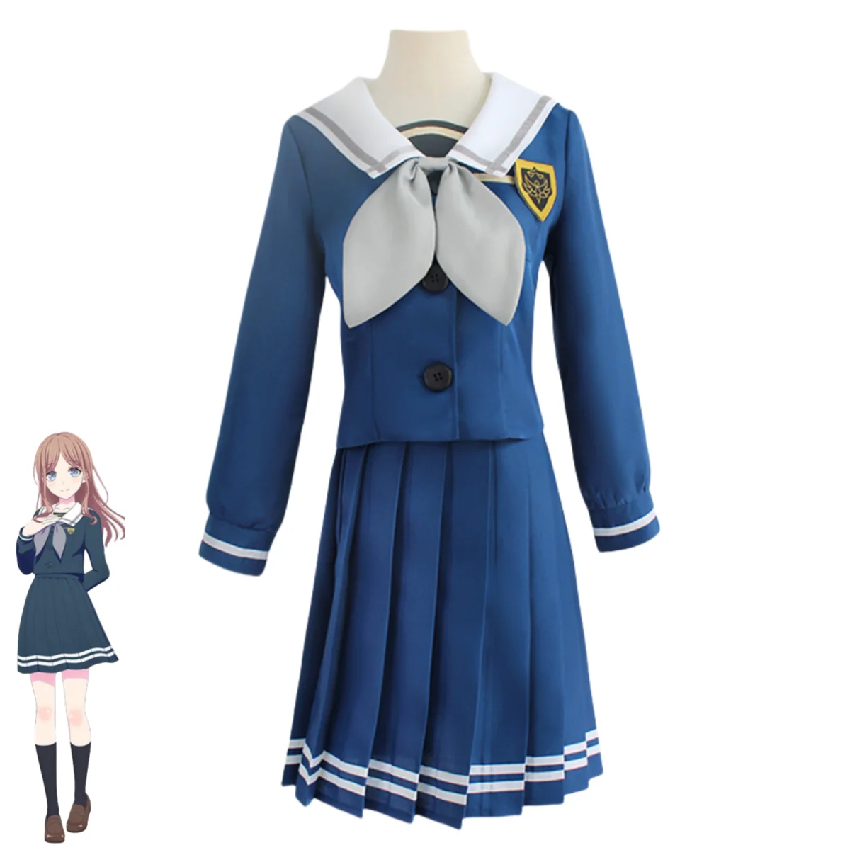 Anime BanG Dream! It's MyGO!!!!! Soyo Nagasaki Soyorin Cosplay Costume Japanese JK School Uniforms Wig Woman Lovely Suit