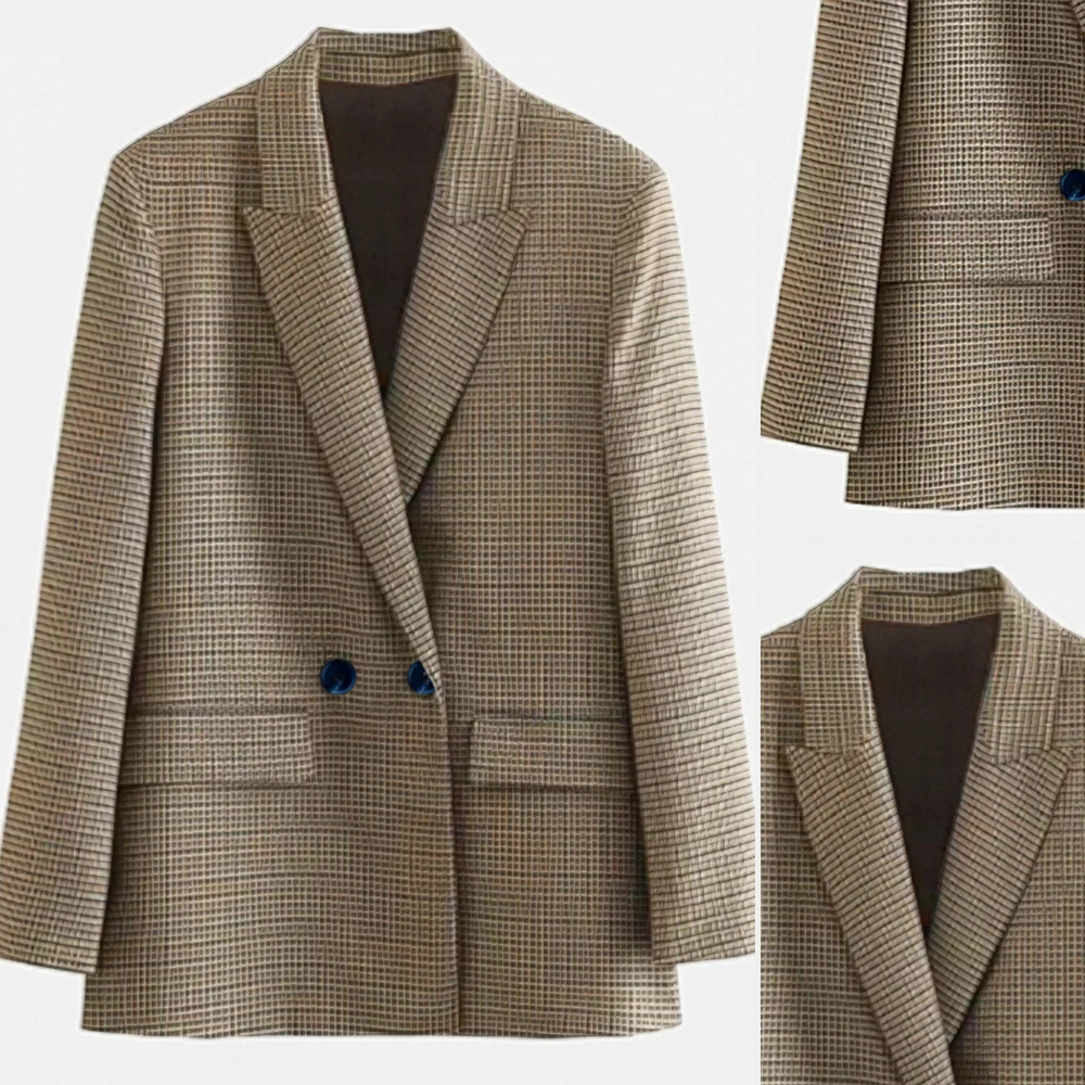 

Женский костюм прямого кроя с длинным рукавом, осень-зима, повседневная модная офисная одежда, элегантный деловой топ, элегантный