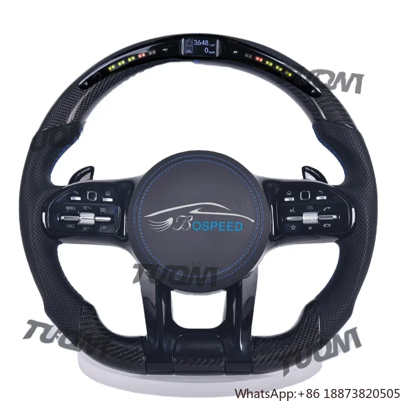 

Светодиодный руль из углеродного волокна для Mercedes Benz W204 W205 E63 W218 Vito W447 SLK R171 G Class A220 W219