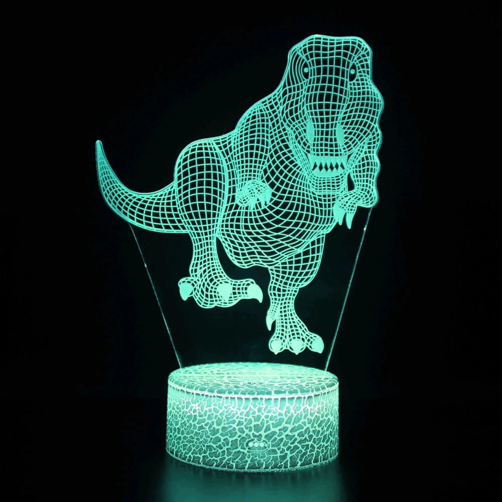 Nighdn Color Changing Dinosaur Lamp for Kids Night Light Bedroom Decor USB Table Lamps Bedside Christmas Gift for Boys Girls