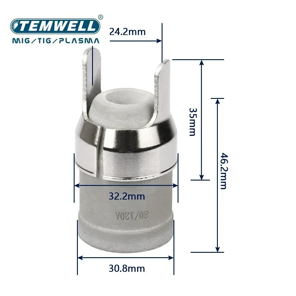 PT-100 PT10 PT 100 IPT 100 IPT-80 PTM100 IPTM100 Plasma Torch Spacer Shield Cup Tip Electrode Diffuser