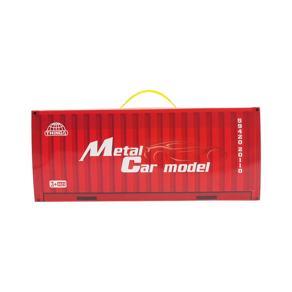 48 Mini Voitures À Tirer + Garage à Étages – Coffret De 48/60 Véhicules En Alliage