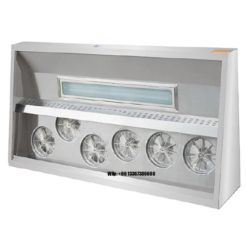 Commercial Kitchen Fume Purifier System  Integrated Exhaust Hood with 98% Purification Rate  CE Certified Stainless Steel