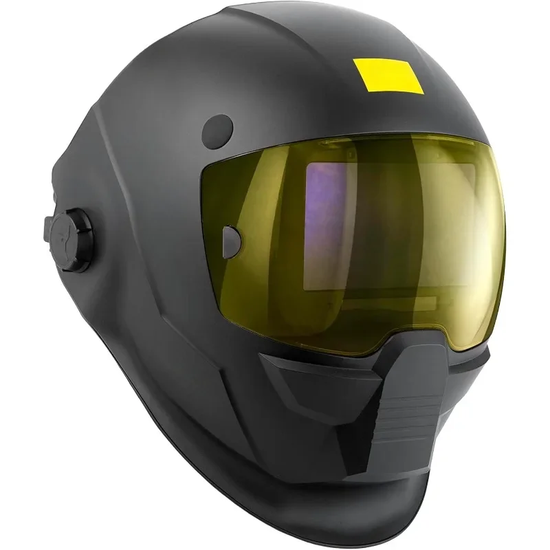 NEW.Welding Helmet, Black Low-Profile Design, High Impact Resistance Nylon, Large Viewing Area 4.65 in x 2.80 in