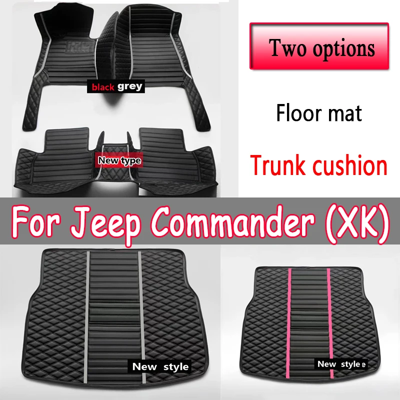 

Car Floor Mats For Jeep Commander XK 2006~2010 Rug Carpet Anti Dirty Pads Leather Mat Set Interior Parts Car Accessories 5 Seat