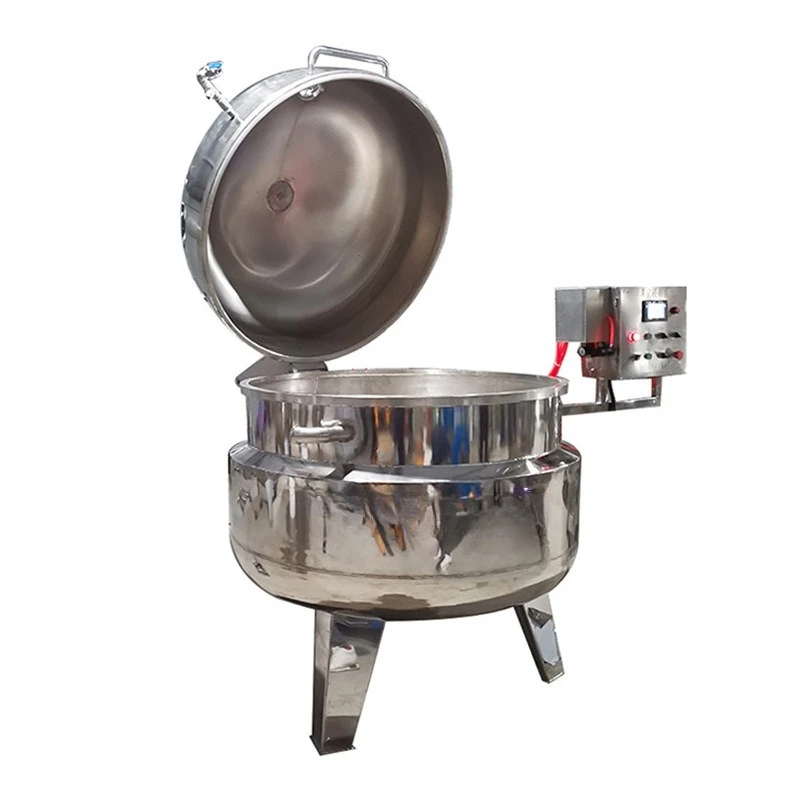 Red bean pie boiled sugar natto pot, large boiled sugar natto machine, honey bean baking honey red bean vacuum soaking sugar