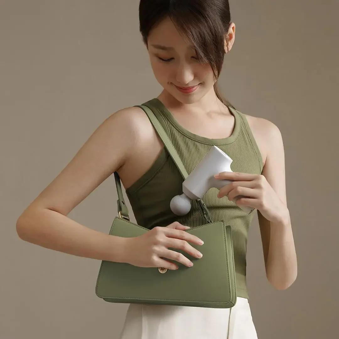 Xiaomi Mijia Fascia Gun 2C Mini Electric Neck Fascial Rechargeable 3 رأس تدليك 12 كجم دفع العضلات الاسترخاء تدليك الظهر