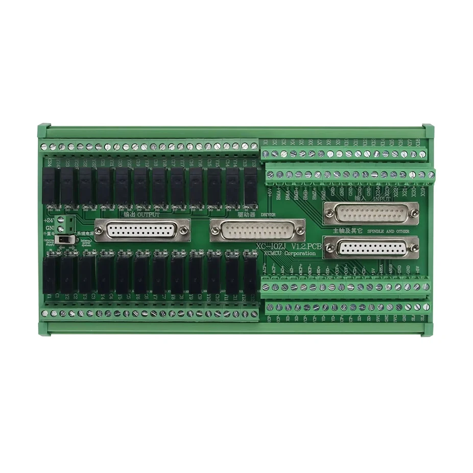 New Io Board Integrated Adapter Board With 4pcs Db25 Parallel Port Cable For Xc609 Xc709 Xc809 Series G Code Controller