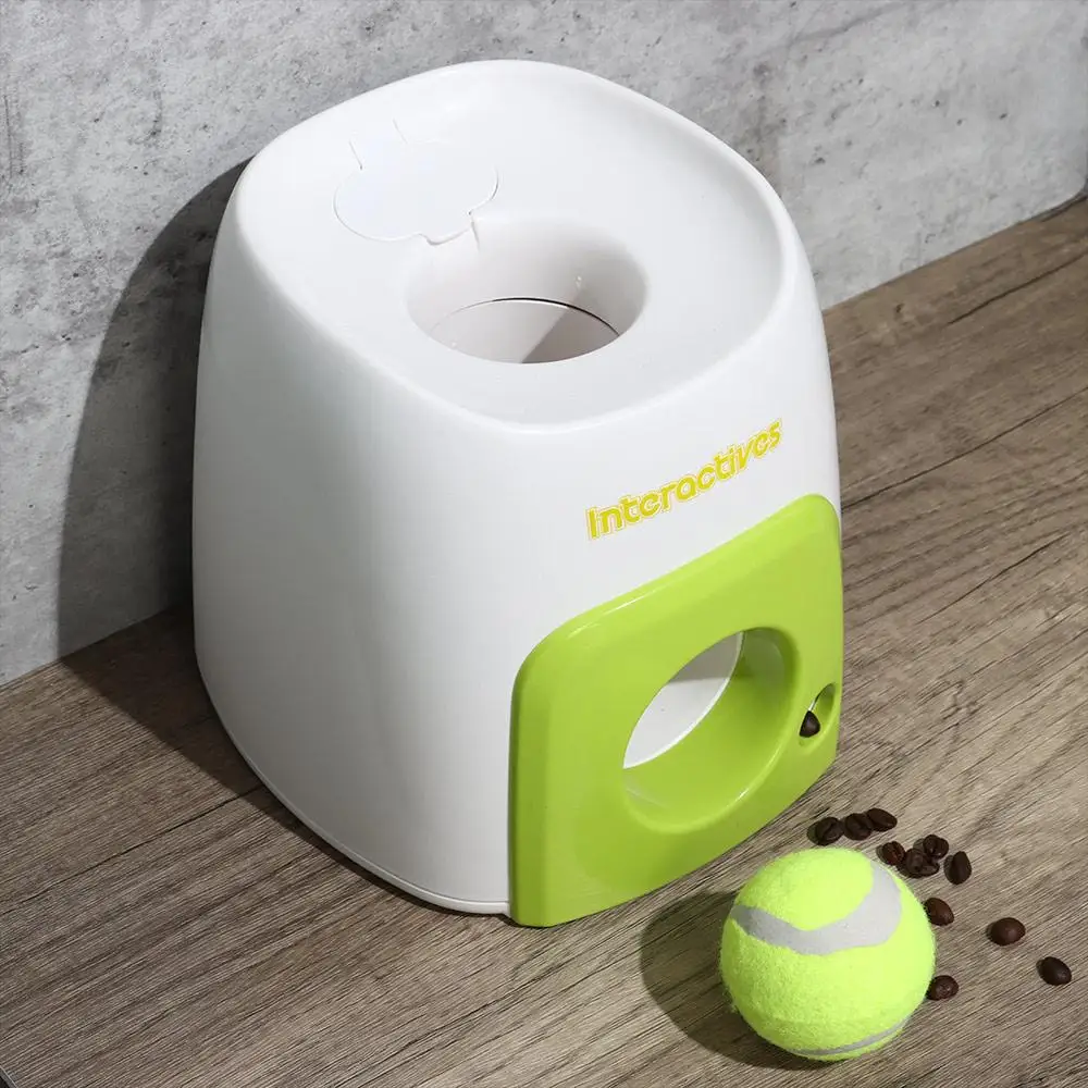 Interactive With 1pcs Ball Cats Dogs Toy Food Reward Machine Smart Feeder Throwing Mmachine Pet Ball Thrower