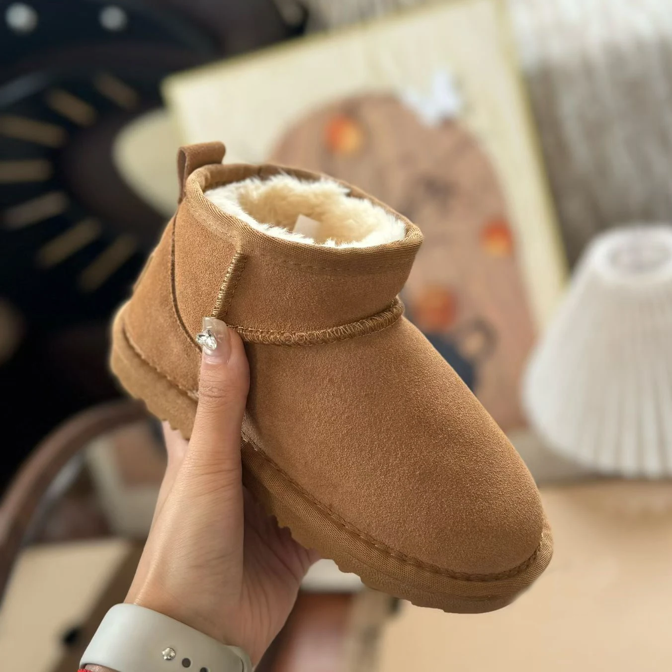 

Детские зимние ботинки, осенние и зимние флисовые зимние ботинки, теплые ботильоны для родителей и детей для больших детей ‮ seziS uggS