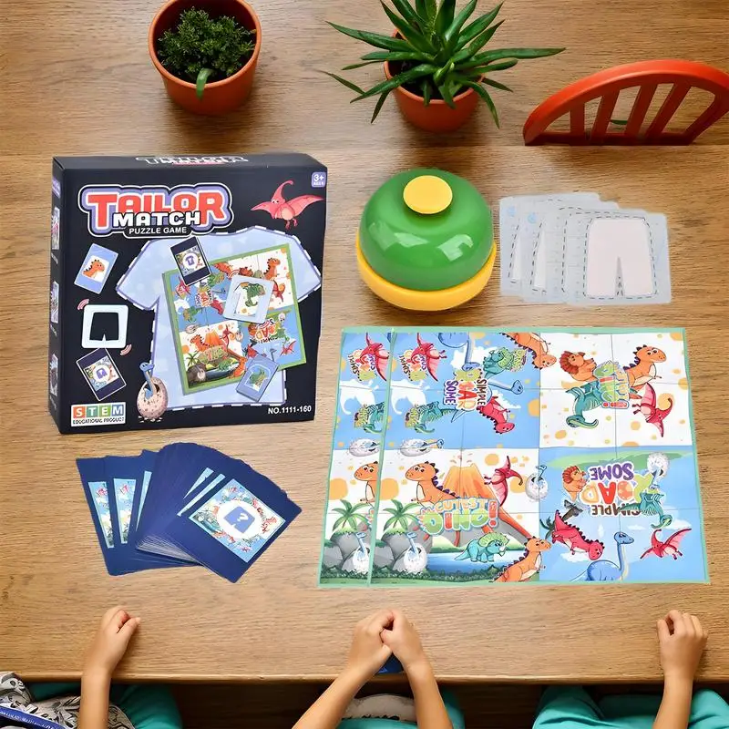 Find It Card Game Skill-Building Clothes Matching Game Educational Kids Playing Cards With A Bell For Kids And Families