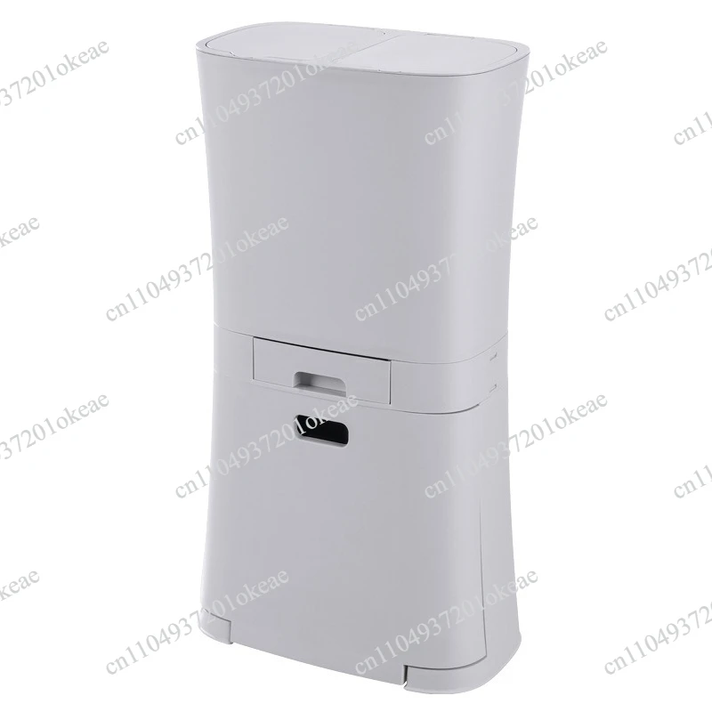 Kitchen Step Trash Can with Lid Large Dual Compartment Waste Bin for Dry Wet Waste Home Bathroom Garbage Can