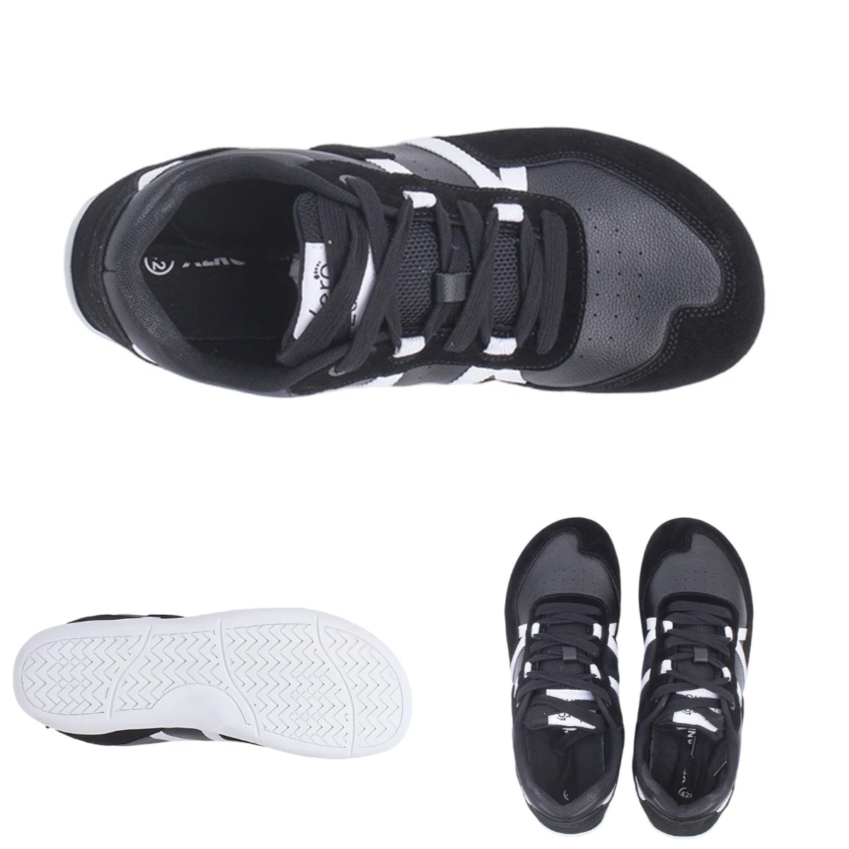 Wide Last Leather Indoor Fitness Shoes, Barefoot, Hard Drawing, Squatting, Weightlifting, Comprehensive Training Sports Shoes