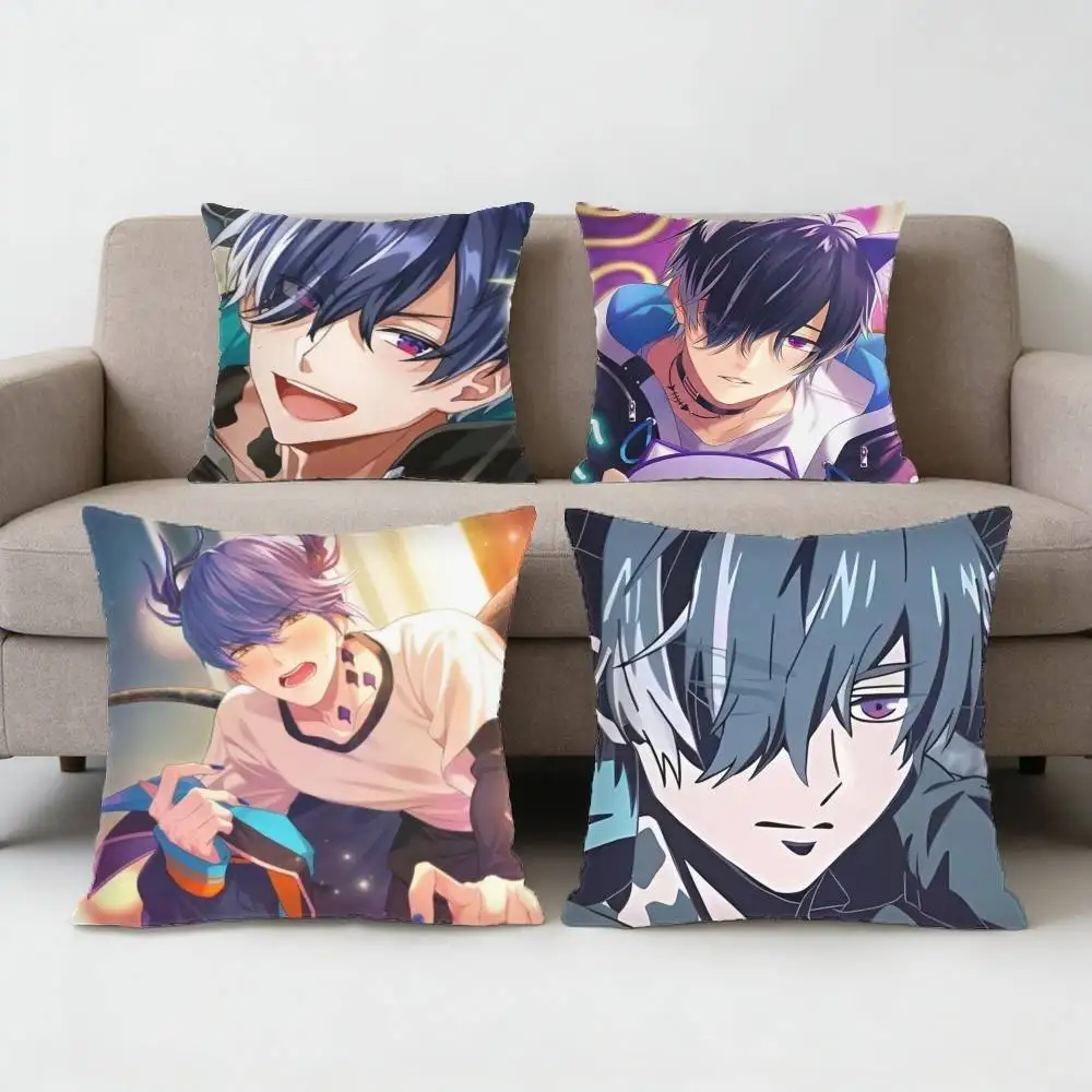 

CUTE Game O-Obey Me World Belphegor Pillow Case Sofa Living Room Bedroom Headboard Backrest Cushion Square Cushion Nap Time