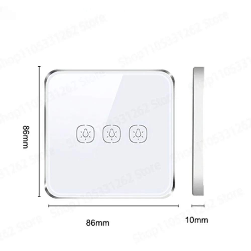 Smart wireless remote touch switch no wiring sticker type for home smart lighting control