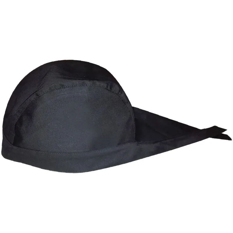 Sombreros de Chef negros para Catering, panadería, barbacoa, camarero, gorras de trabajo, servicio de comida, sombreros de pirata, restaurante, cocina