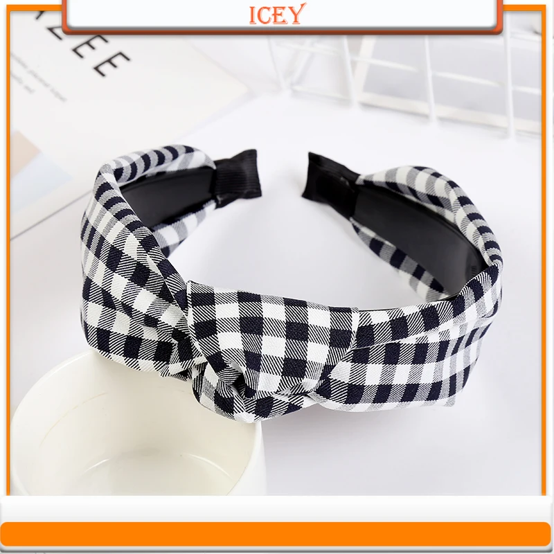 1pc Cloth Bow Wide-Brimmed Headband Pressure Hairpin Hair Band For Women Girls & Teens Headwear Tools Lady Knotted Hairbands