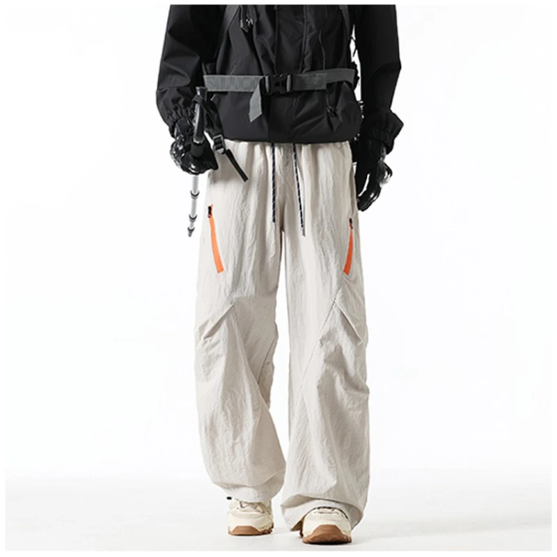 2026 New Unisex Windproof & Waterproof Outdoor Hiking Pants with Side Zipper Design Water-Repellent Windproof Techwear Trousers