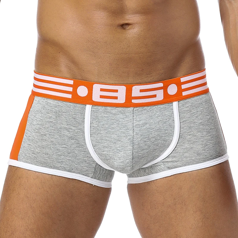 BS Men Underwear Male Boxer  Penis Pouch Sexy Mesh Penis Sexy Underpants Cueca Male Pants Trunks Boxer Comfortable Gay boxers